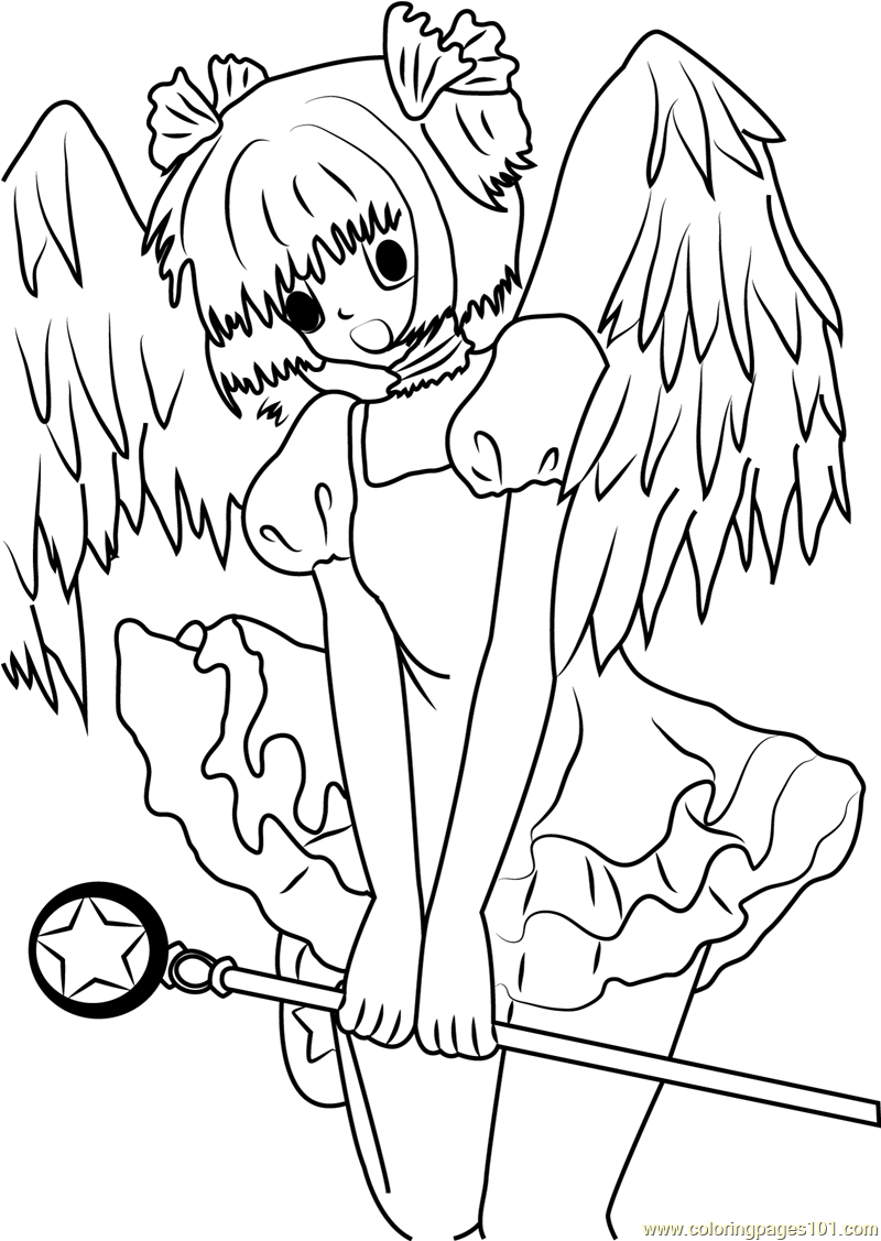 800x1127 Cardcaptor Sakura Shy Coloring Page