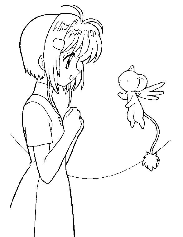 587x759 Cardcaptor Sakura Coloring Pages Coloringguru