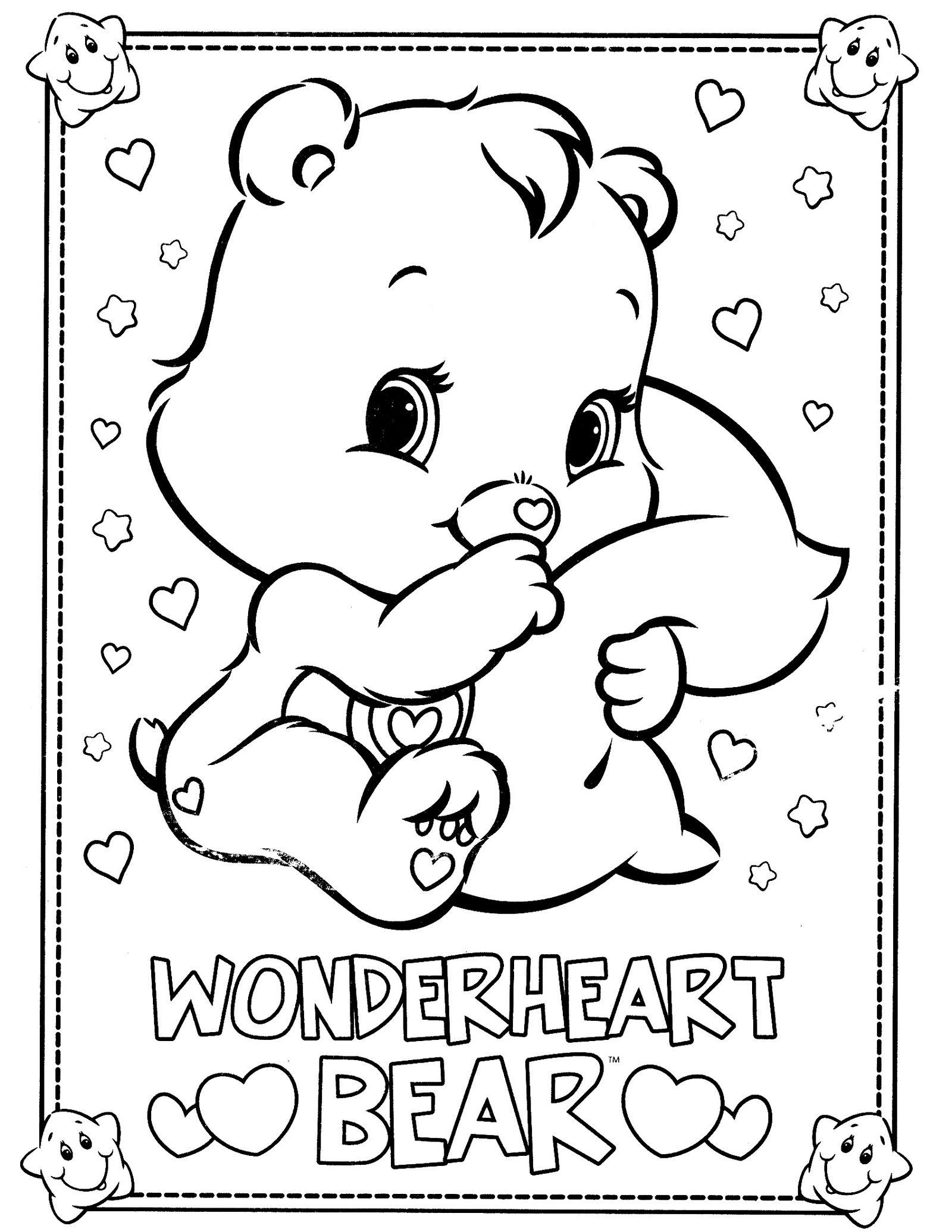 1600x2071 Wonderheart Bear From Care Bears Coloring Pages Movie And In Acpra