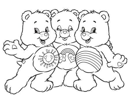 450x334 Care Bear Coloring Page Wagashiya