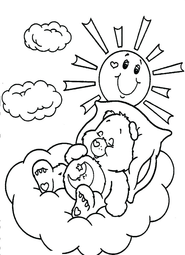 736x1014 Care Bear Coloring Pages Printable Sheets Grizzly Page To Print