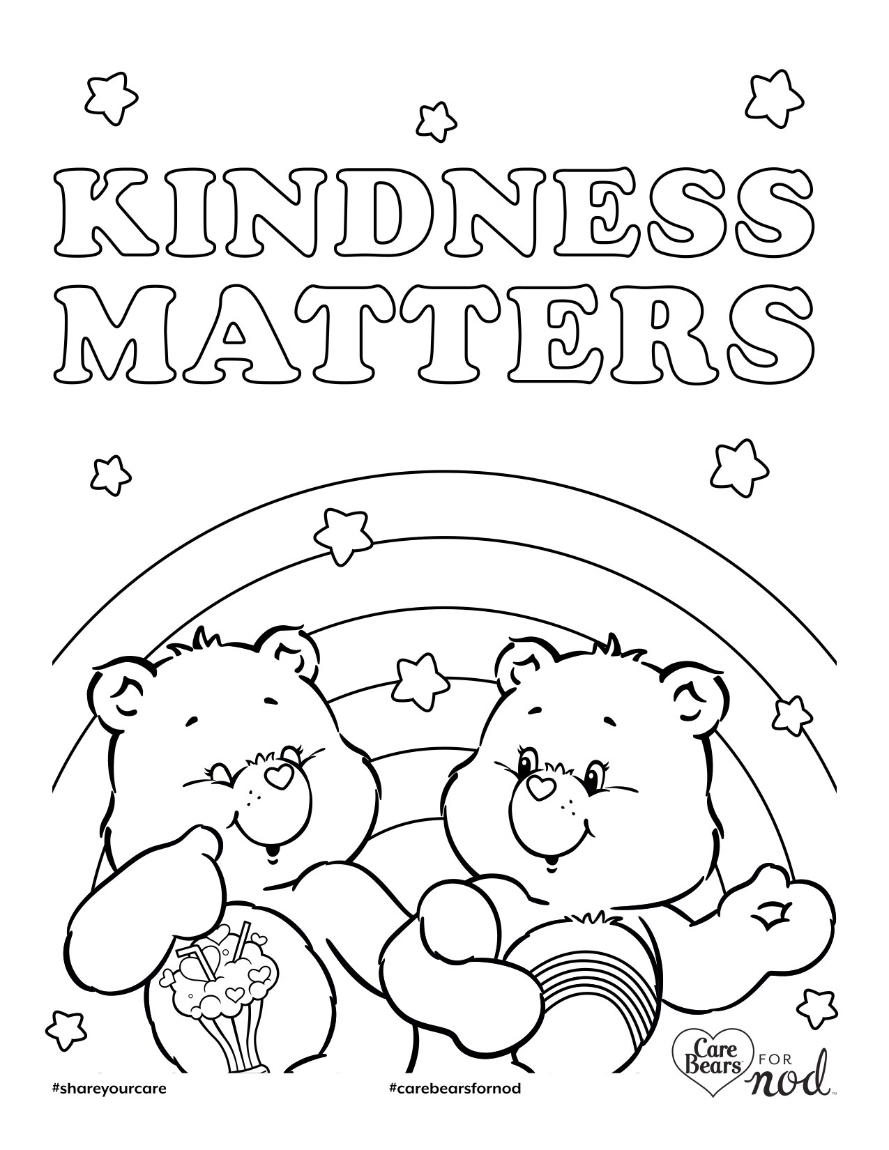 1275x1650 Care Bears Printable Coloring Pages Newyork