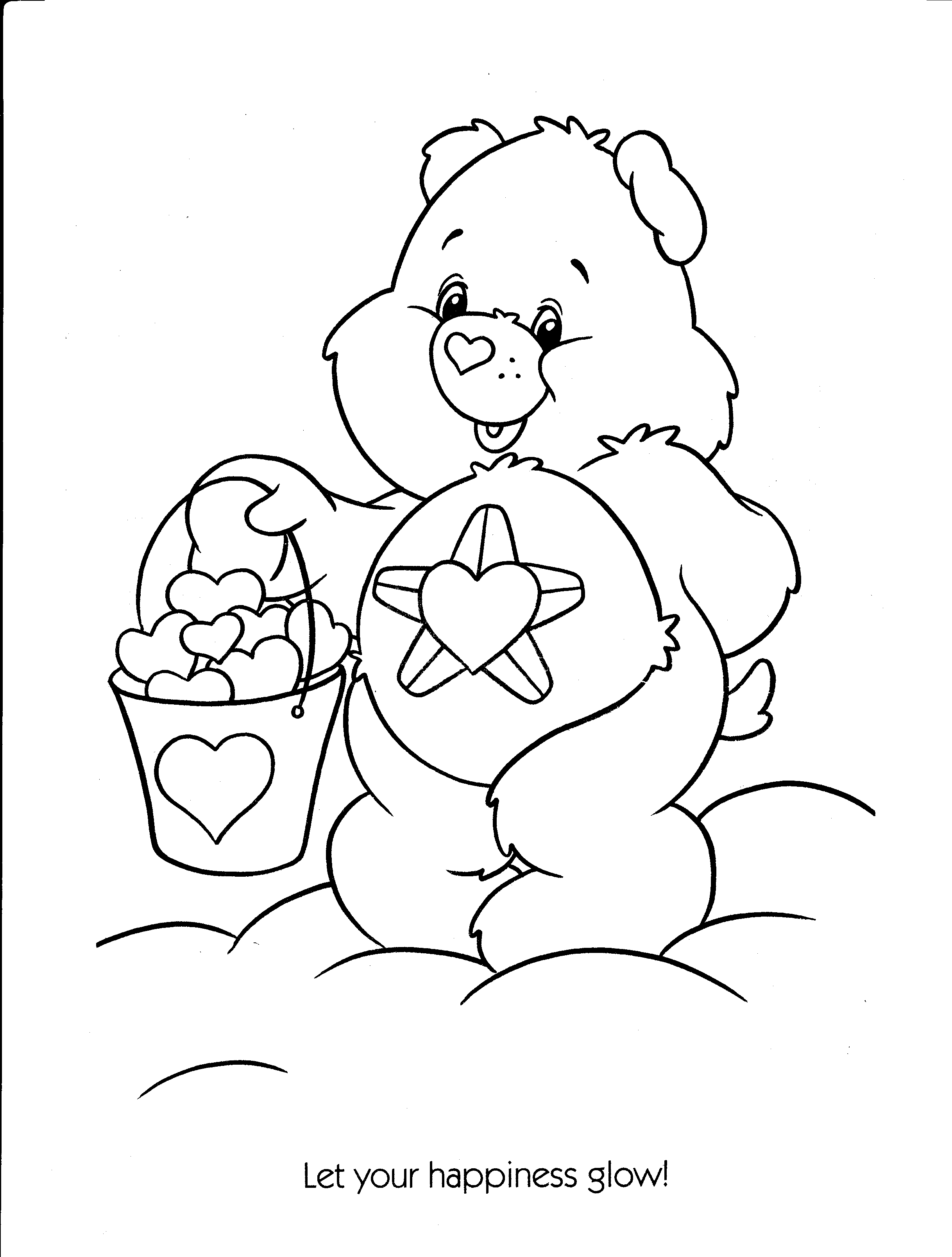 2436x3216 Care Bears Printable Coloring Pages For Kids