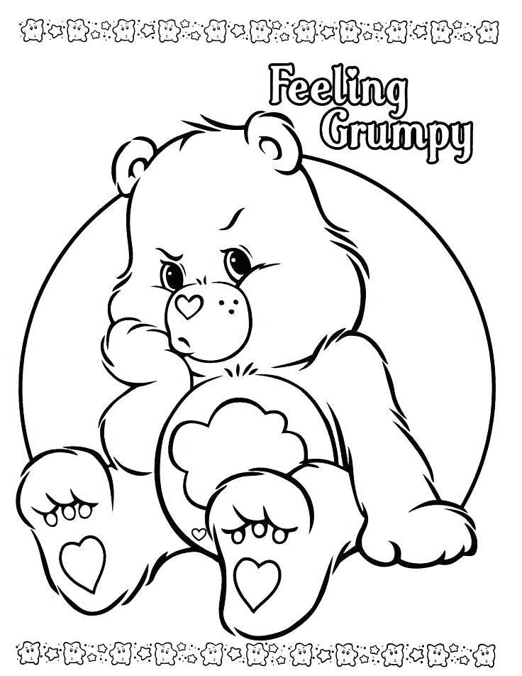 736x952 Bears Coloring Pages Free Printable Care Bear Coloring Pages
