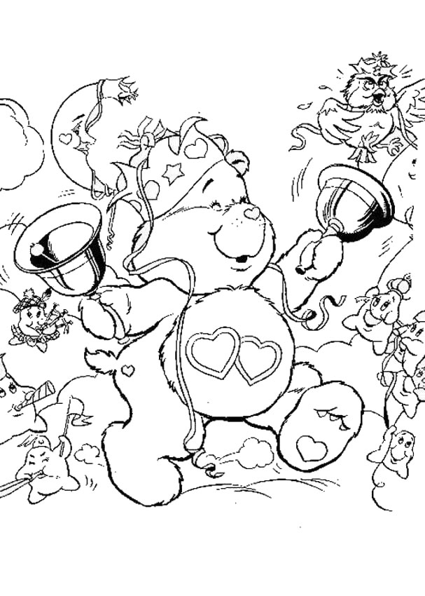 607x850 Care Bears Coloring Pages