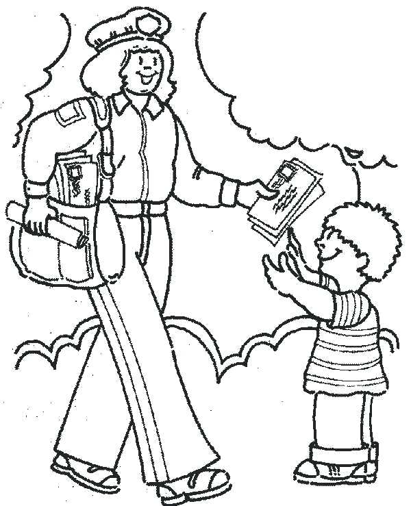 600x739 Community Helper Coloring Pages Community Helpers Coloring Pages