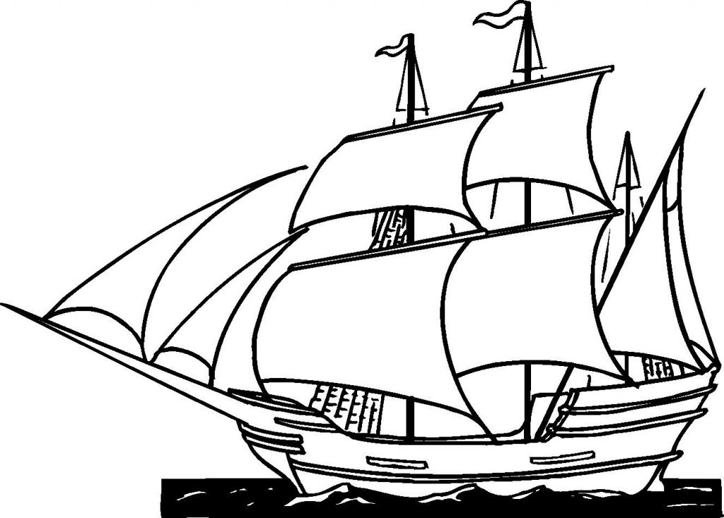 1024x733 Ship Coloring Pages