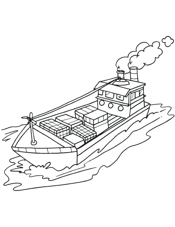 612x792 Ship Coloring Pages