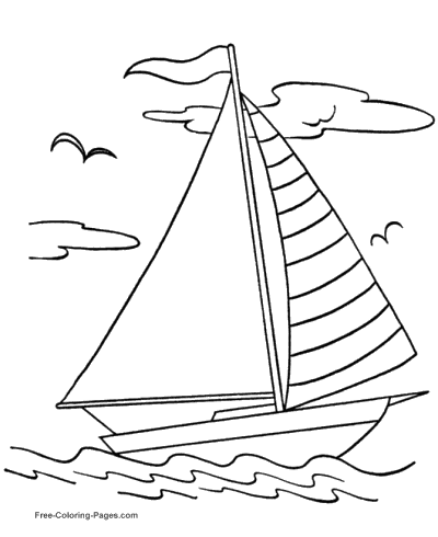400x490 Boat Coloring Pages