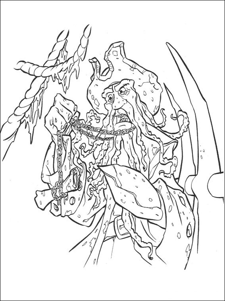750x1000 Pirates Of The Caribbean Coloring Pages Download And Print