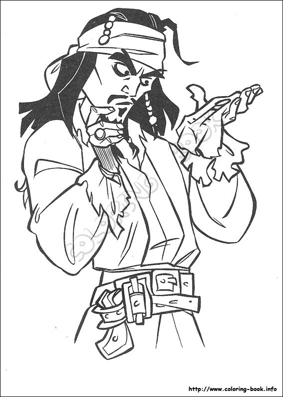 567x794 Unlock Pirates Of The Caribbean Coloring Pages