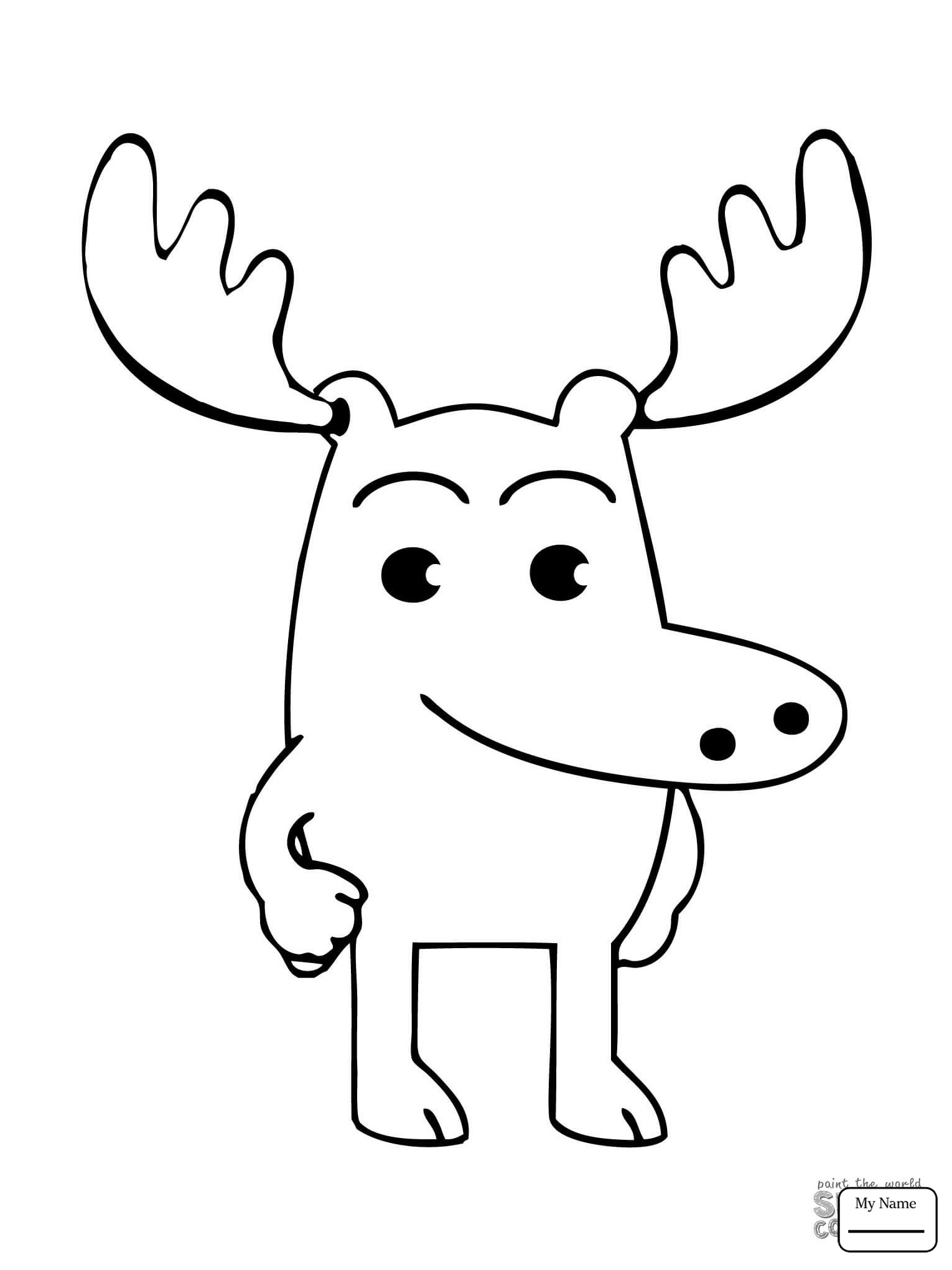1530x2040 Moose Coloring Pages Free Draw To Color