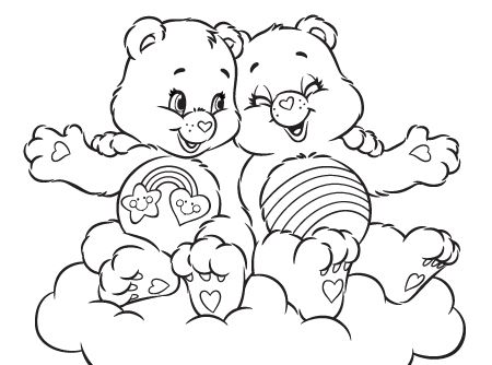 450x334 Care Bears Coloring Page! Care Bears Games Activities