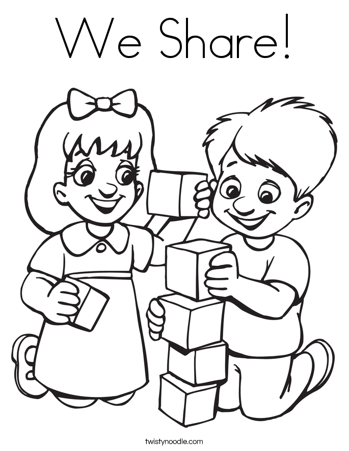 685x886 We Share Coloring Page