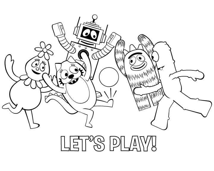 720x576 Coloring Pages Yo Gabba Gabba Daniel Radcliffes