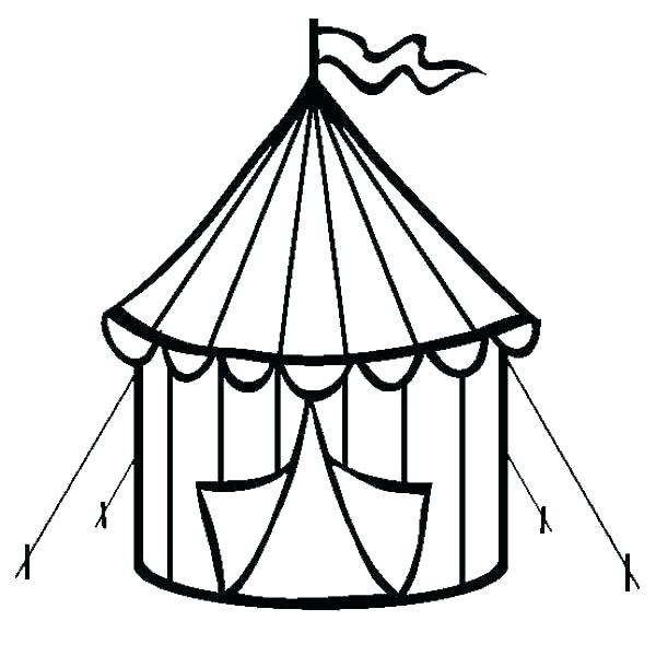 600x600 Tent Coloring Page Tent Coloring Page Circus Coloring Page