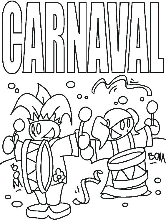 Carnival Coloring Pages To Print