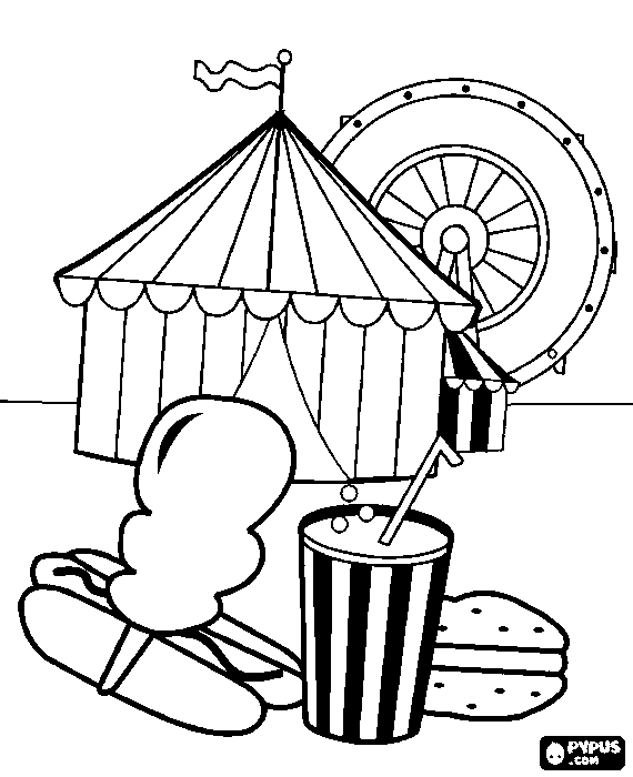570x700 Fair Coloring Pages