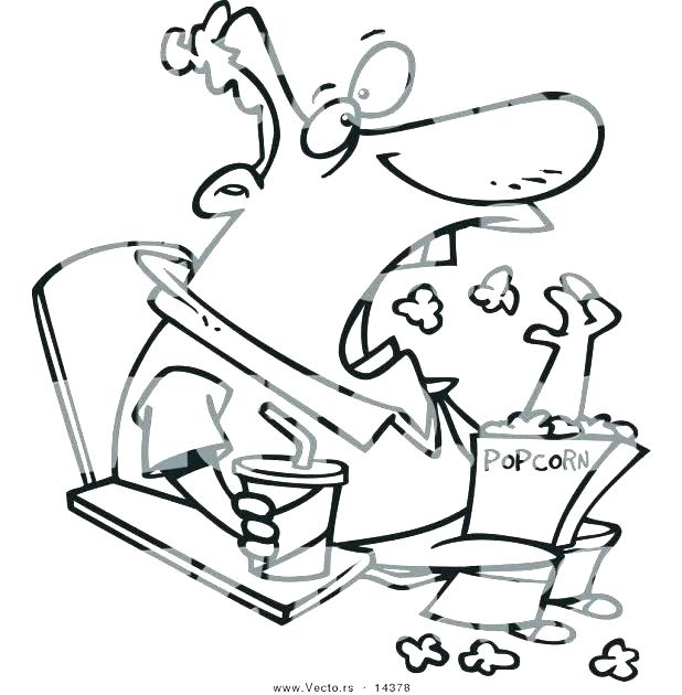 618x630 Popcorn Printable Popcorn Printable Popcorn Coloring Sheets