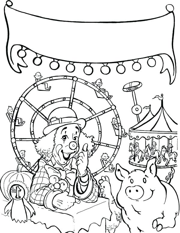 600x775 Top Rated Carnival Coloring Pages Images State Fair Carnival