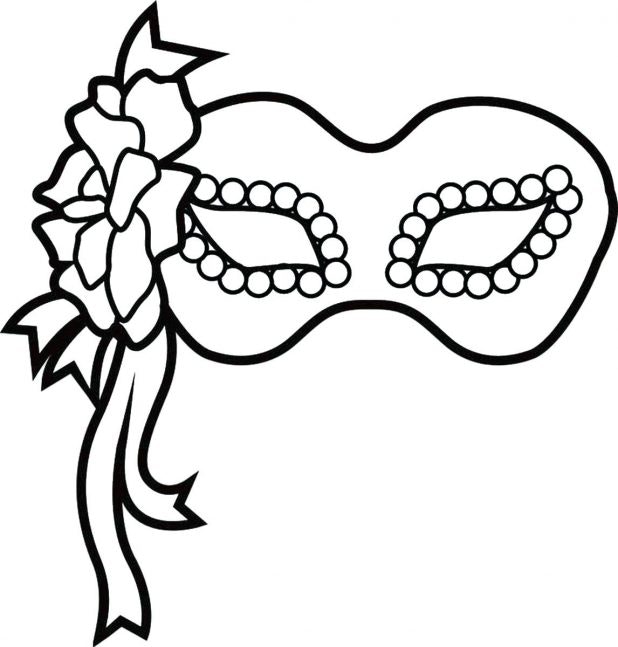 618x647 Mardi Gras Mask Template Coloring Pages Printable Photograph