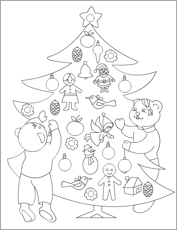 573x741 Christmas Carolers Coloring Pages