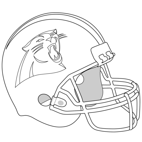 480x480 Carolina Panthers Coloring Pages Carolina Panthers Helmet Coloring