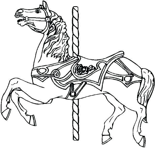 600x573 Horse Coloring Pages Free Horse Coloring Page Horse Coloring Page