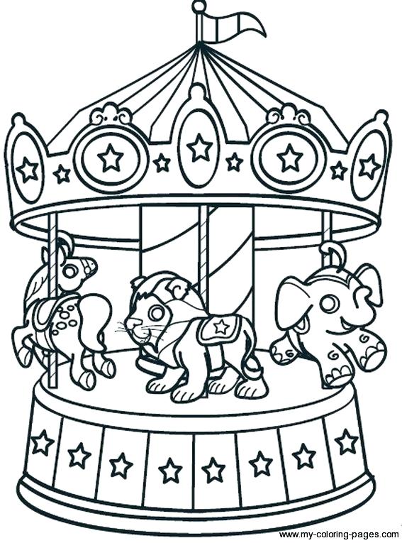 567x765 Carousel Coloring Page Merry Go Round Coloring Page Coloring Page