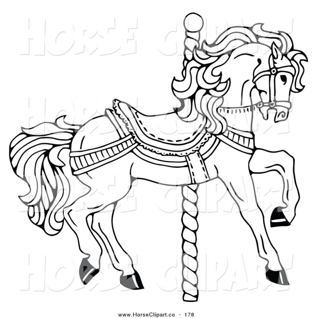 1004x1024 Carousel Horse Coloring Pages