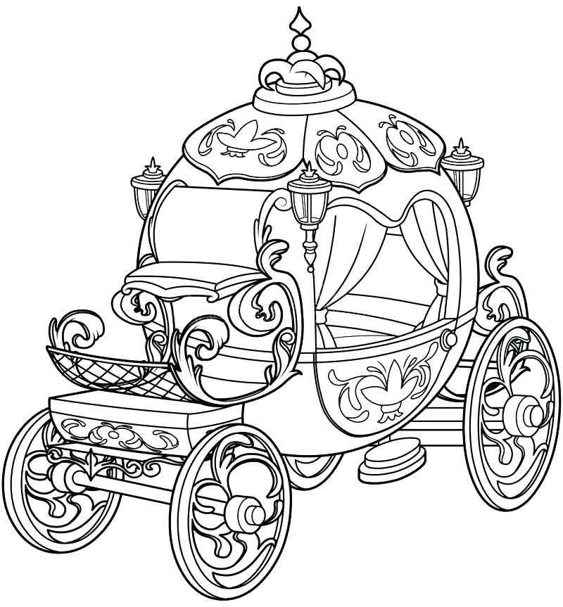800x863 Carriage Coloring Pages Fairy Queen Colouring Pages Tale Pumpkin