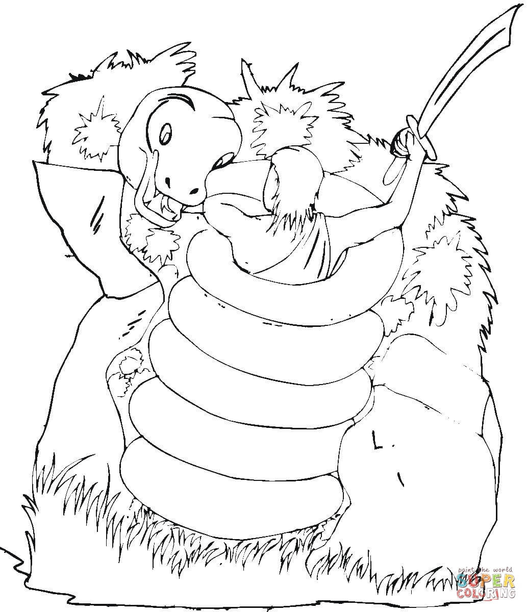 1033x1200 Boa Constrictor Coloring Page