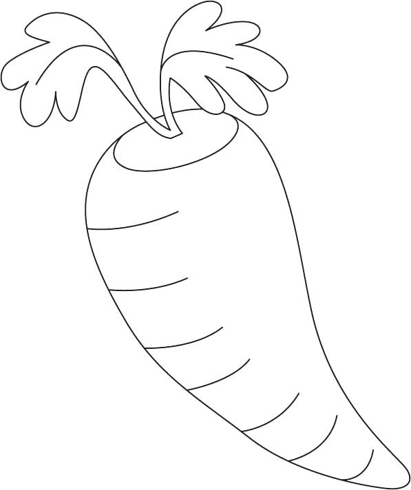 597x712 Carrot Coloring Pages Red Carrot Coloring Page Rabbit Eating