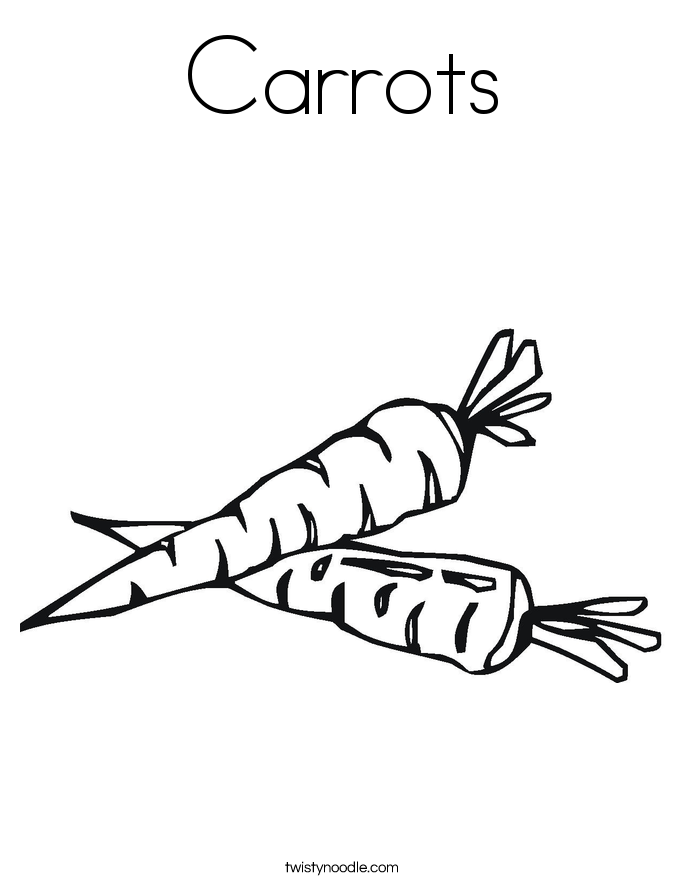 685x886 Carrots Coloring Page