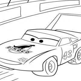 268x268 Cars Coloring Pages The King Archives