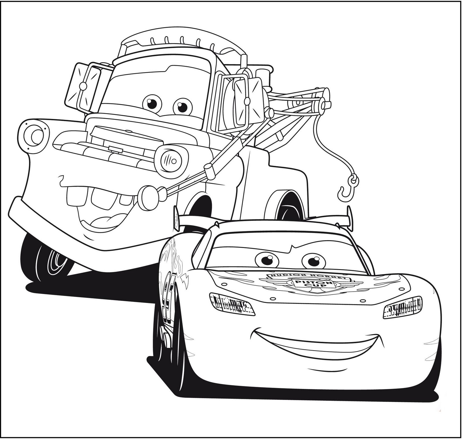 1600x1517 Disney Cars Mosaic Coloring Page