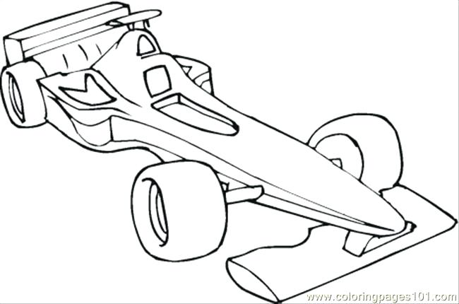 650x430 Formula Race Car Colouring Pages One Coloring Page Free Cars Uno