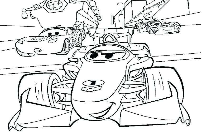850x567 The Cars Coloring Pages Cars Coloring Pages Line Up For The Race