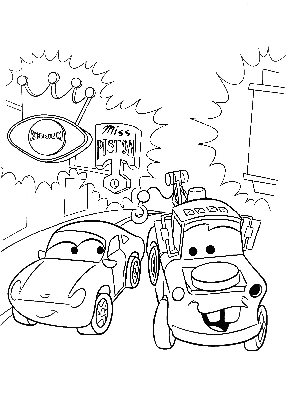 1240x1615 Cars Coloring Pages To Print Gallery