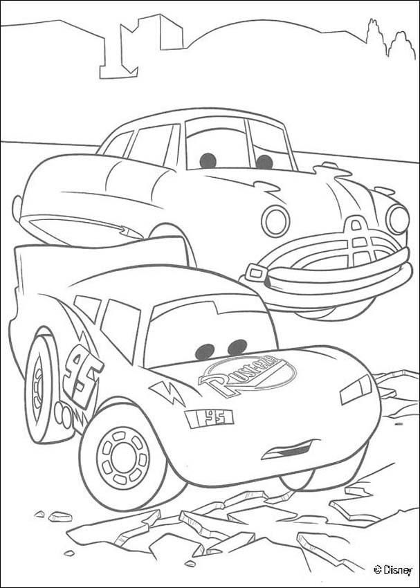 607x850 Disney Cars Lightning Mcqueen Coloring Pages Colouring Cars