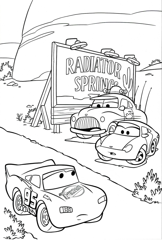 567x850 Coloring In Cars Coloring Pages From The Disney Movies