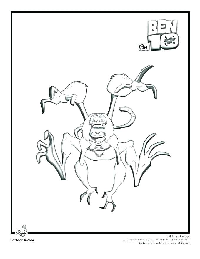 680x880 Alien Coloring Sheets