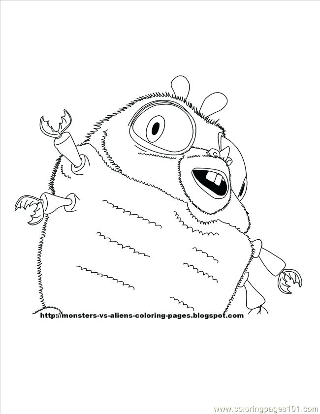 650x841 Monsters Vs Aliens Coloring Pages Coloring Pages Monsters Vs