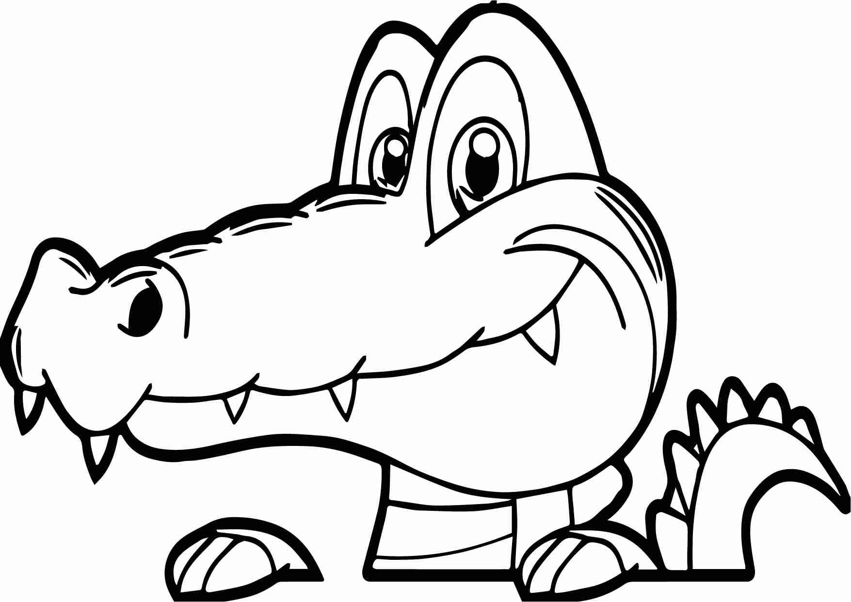 1755x1242 Crocodile Cartoon Face Alligator Coloring Page Wecoloringpage