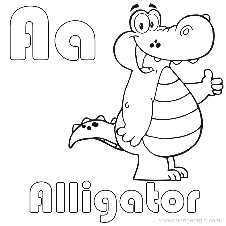 787x787 Alligator Coloring Page Cartoon Alligator Coloring Page Cute