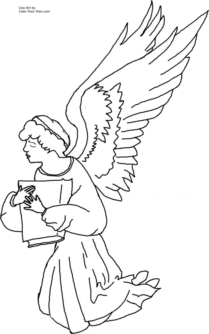 728x1164 Baby Angel Coloring Pages Baby Angel Coloring Pages Cartoons Angel