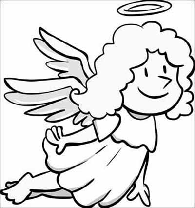 400x426 Angel Coloring Pages For All Kids Creative