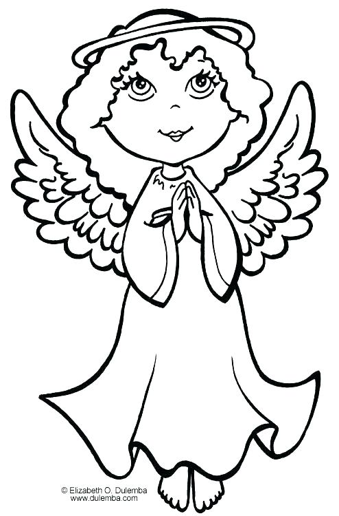 494x750 Angel Coloring Pages For Preschool Angels Coloring Pages Angel