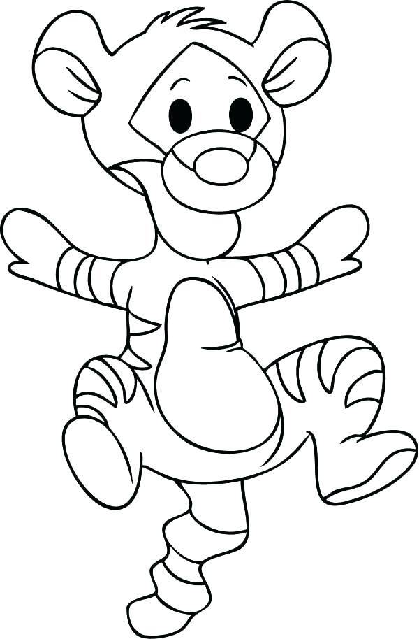600x914 Cute Tiger Coloring Pages Cute Baby Animal Coloring Pages