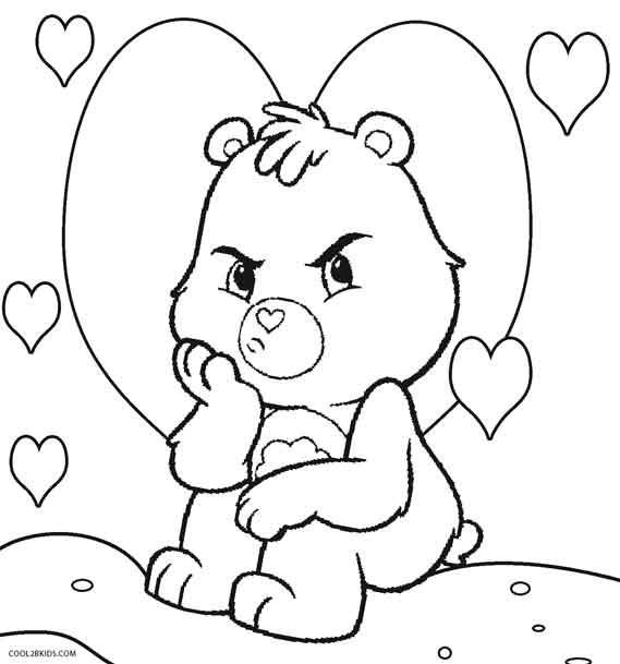 569x609 Printable Care Bears Coloring Pages For Kids